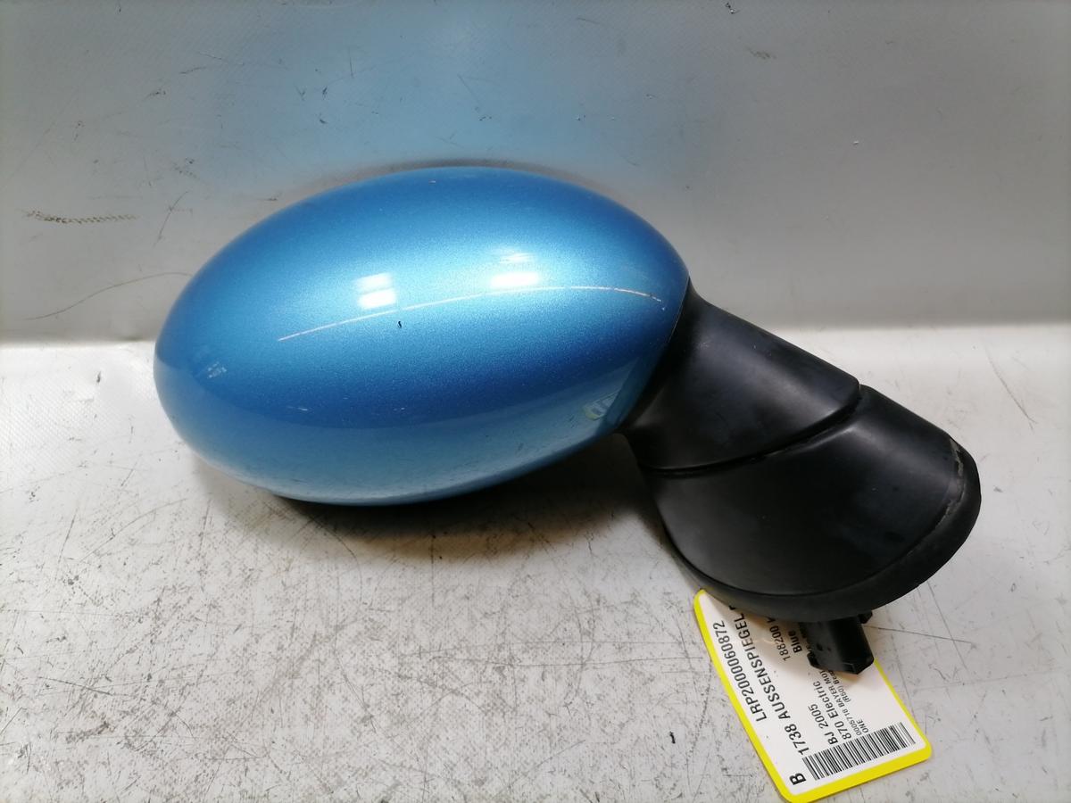 Mini One R50 original Au&szlig;enspiegel rechts 870 Electric Blue elektrisch verstellbar Bj.2005